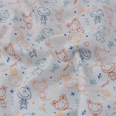 Tela de popelín aulatex kids textura