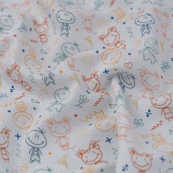 Tela de popelín aulatex kids textura