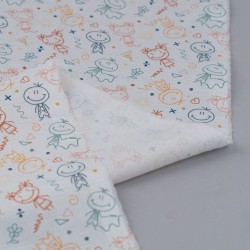 Tela de popelín aulatex kids revés