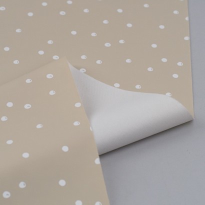 Tela de topos impermeable revés