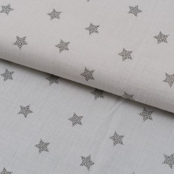 Tela de muselina estrellas punteadas textura