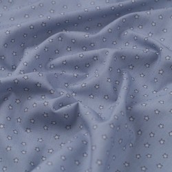 Tela de algodón estrellitas textura