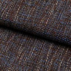 Tela de tweed jaspeada lomo azul