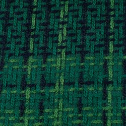 Tela de tweed cuadro grande lomo verde hierba