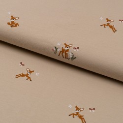 Tela de punto camiseta bamby lomo