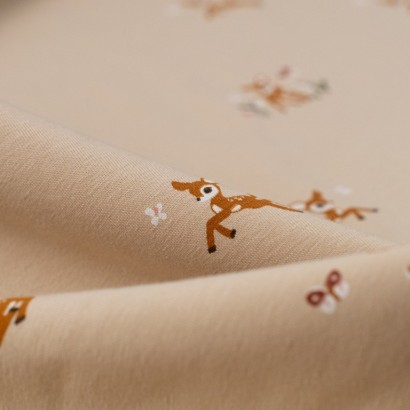 Tela de punto camiseta bamby detalle