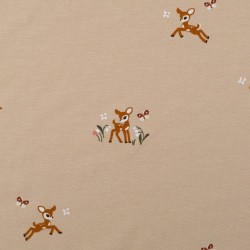 Tela de punto camiseta bamby lisa