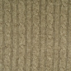 Tela de punto ochos trenzados lisa verde oliva