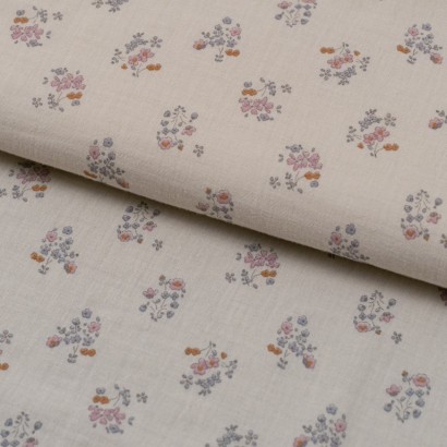 Tela de muselinas ramilletes suaves lomo