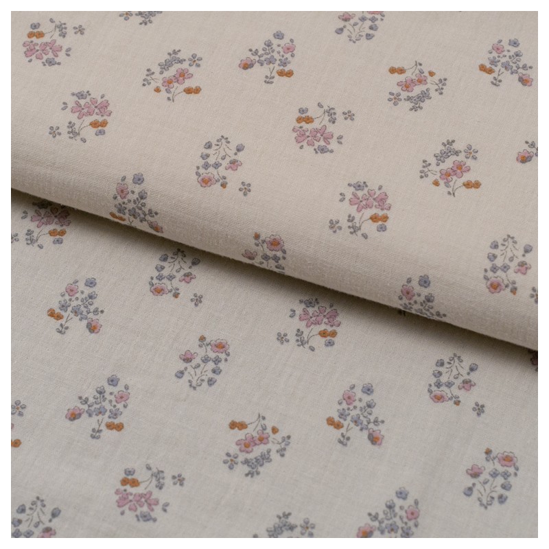 Tela de muselinas ramilletes suaves lomo