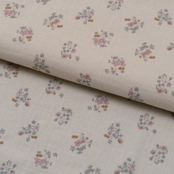 Tela de muselinas ramilletes suaves lomo