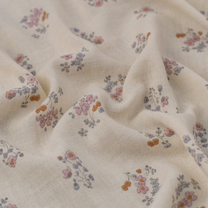Tela de muselinas ramilletes suaves textura