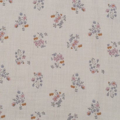 Tela de muselinas ramilletes suaves lisa