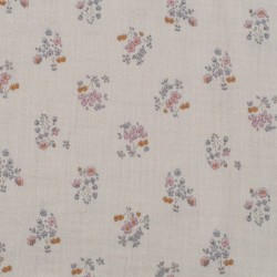 Tela de muselinas ramilletes suaves lisa