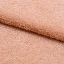 Tela de borreguillo punto lomo rosa palo