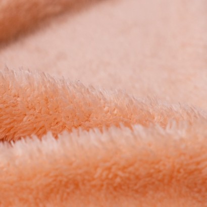 Tela de borreguillo punto detalle rosa palo