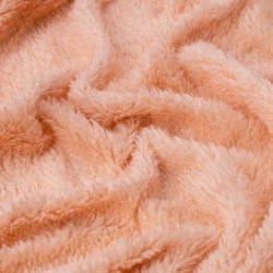 Tela de borreguillo punto textura rosa palo