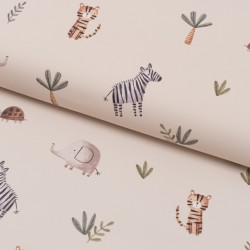 Tela de impermeable safari infantil lomo