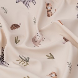 Tela de impermeable safari infantil textura