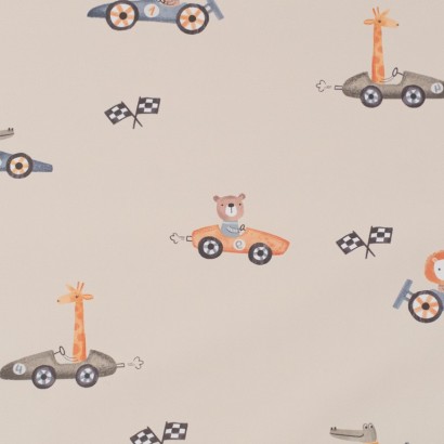 Tela de impermeable animales pilotos lisa