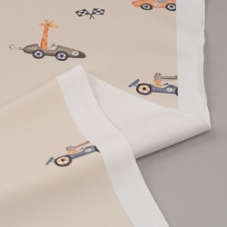 Tela de impermeable animales pilotos revés