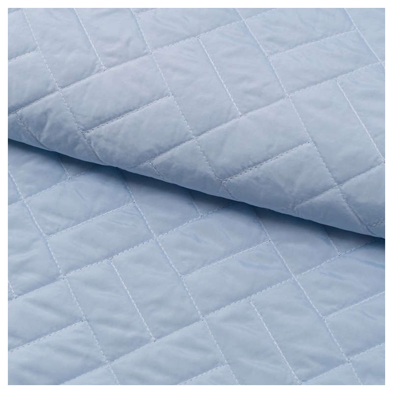 Tela de acolchado rectangulos exterior lomo azul celeste