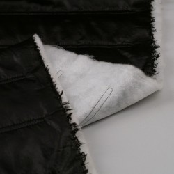 Tela de impermeable acolchado doble pespunte reves