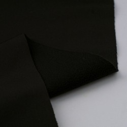 Tela de softshell forro polar revés negro