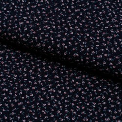 Tela de punto florecillas lomo