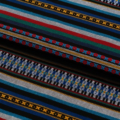 Tela de alpujarra etnica contraste lomo azul