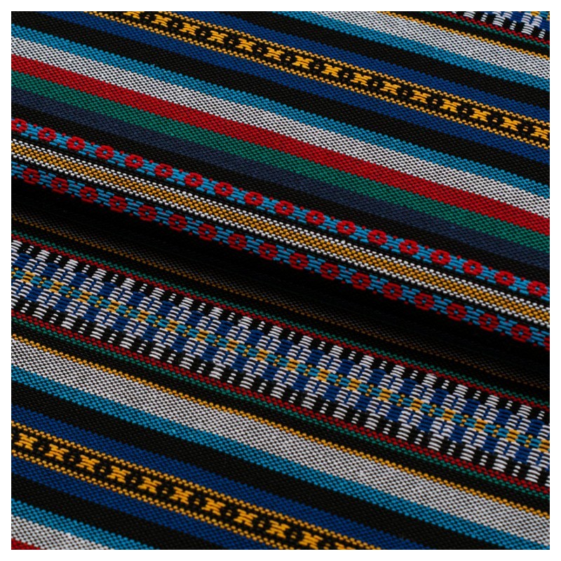 Tela de alpujarra etnica contraste lomo azul