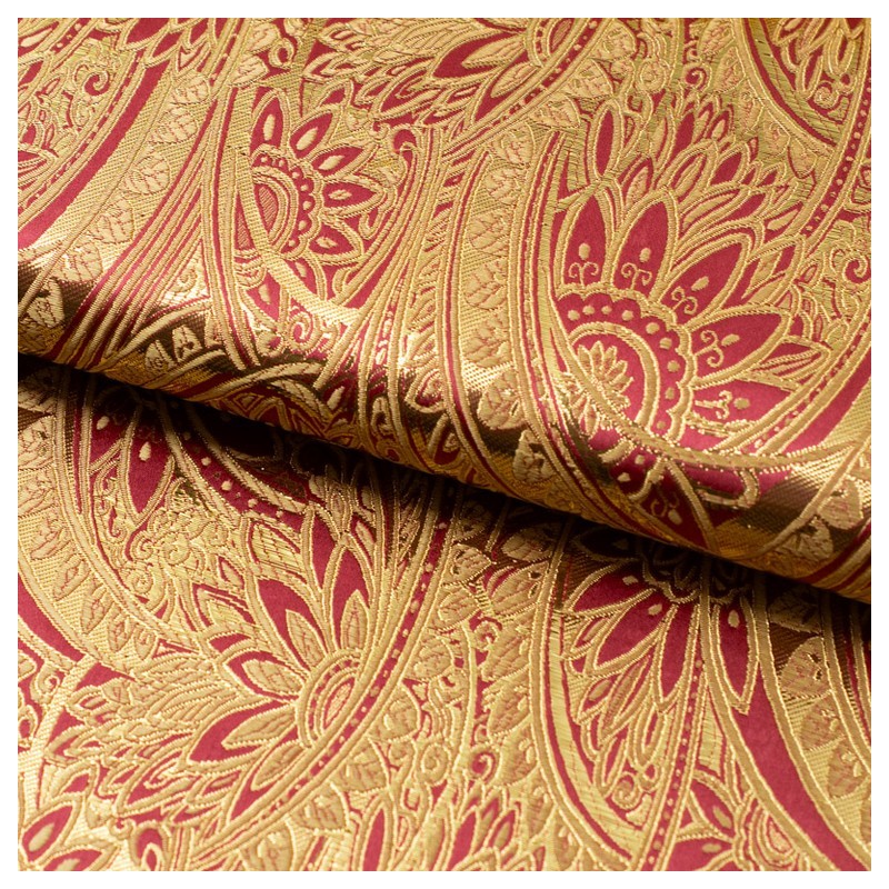Tela de brocado ornamental lomo