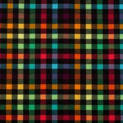 Tela de tergal cuadros fluor lisa