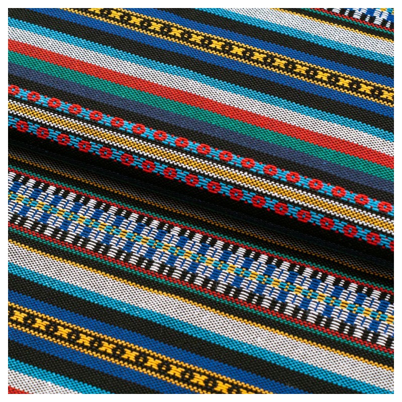 Tela de alpujarra etnica contraste lomo azul