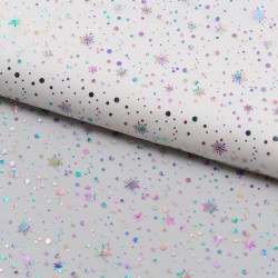 Tela de tul topos estrellas lomo