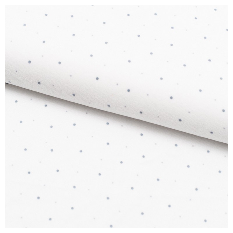 Tela de punto afelpado topos lomo