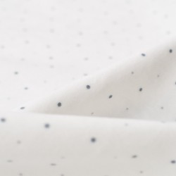 Tela de punto afelpado topos detalle