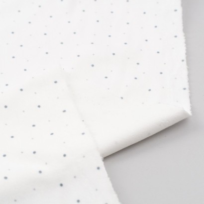 Tela de punto afelpado topos reves