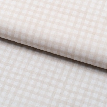 Tela de algodon vichy estampado lomo
