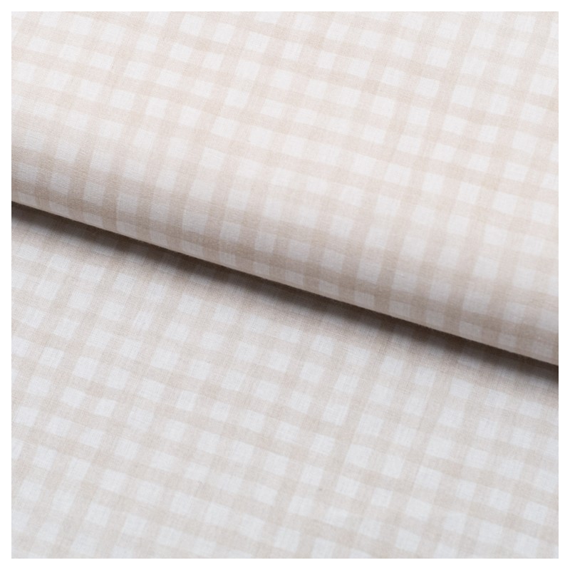 Tela de algodon vichy estampado lomo
