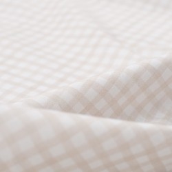 Tela de algodon vichy estampado detalle