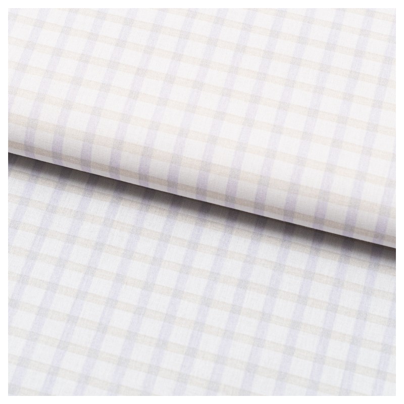 Tela de algodon cuadro clasico lomo