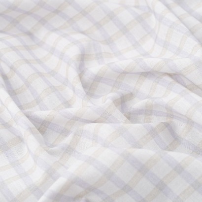 Tela de algodon cuadro clasico textura