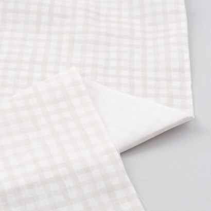 Tela de algodon cuadro clasico reves