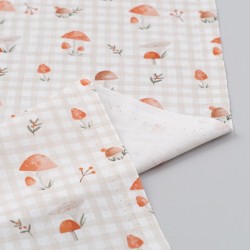 Tela de algodon algodon vichy setas reves