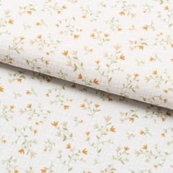Tela de muselina ramitas botanicas lomo