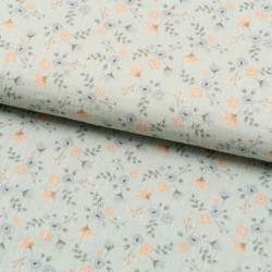 Tela de muselina flores acuarela lomo