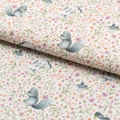 Tela de muselina bosque encantado lomo