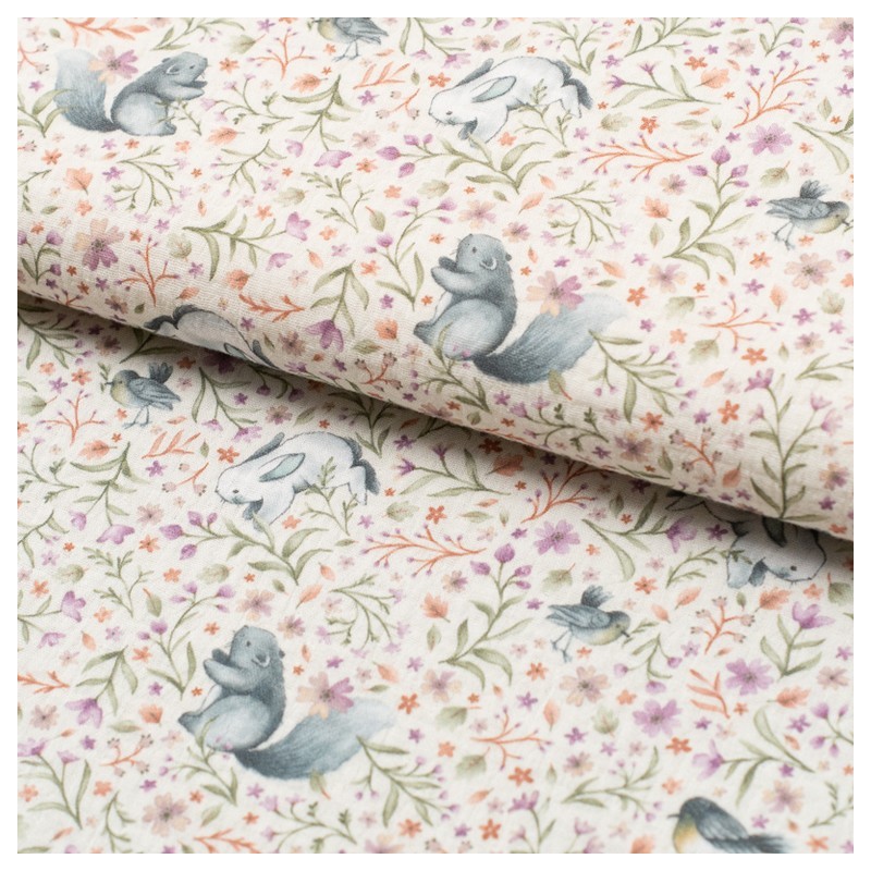 Tela de muselina bosque encantado lomo