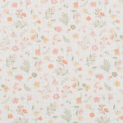 Tela de muselina flores silvestres lisa